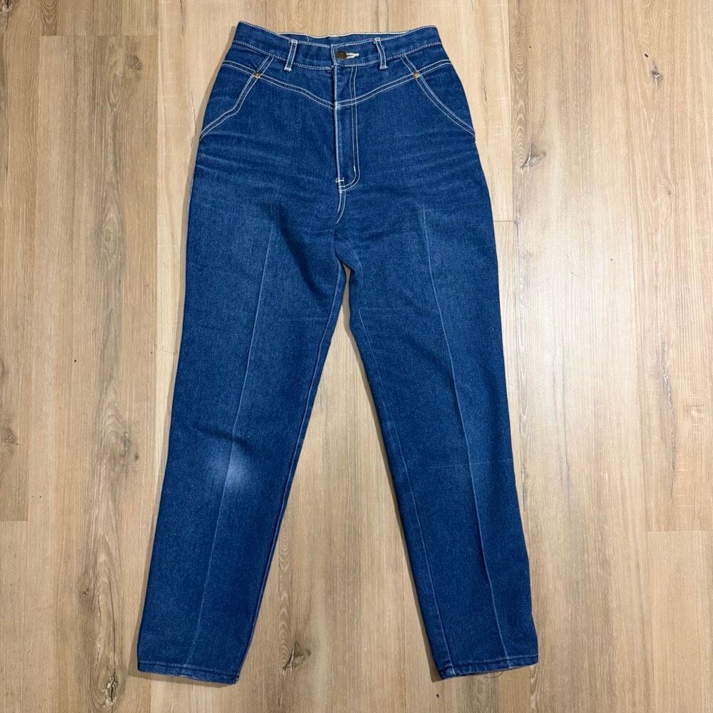 Vintage Tommys By Janne High Rise Mom Jeans Dark Wash Tapered Retro Denim 70s
